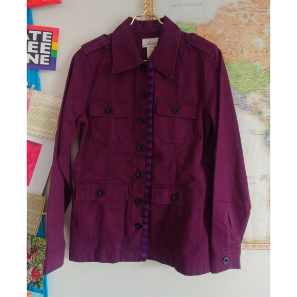 Levi's Jackets & Blazers - Levi's purple denim utility jean jacket